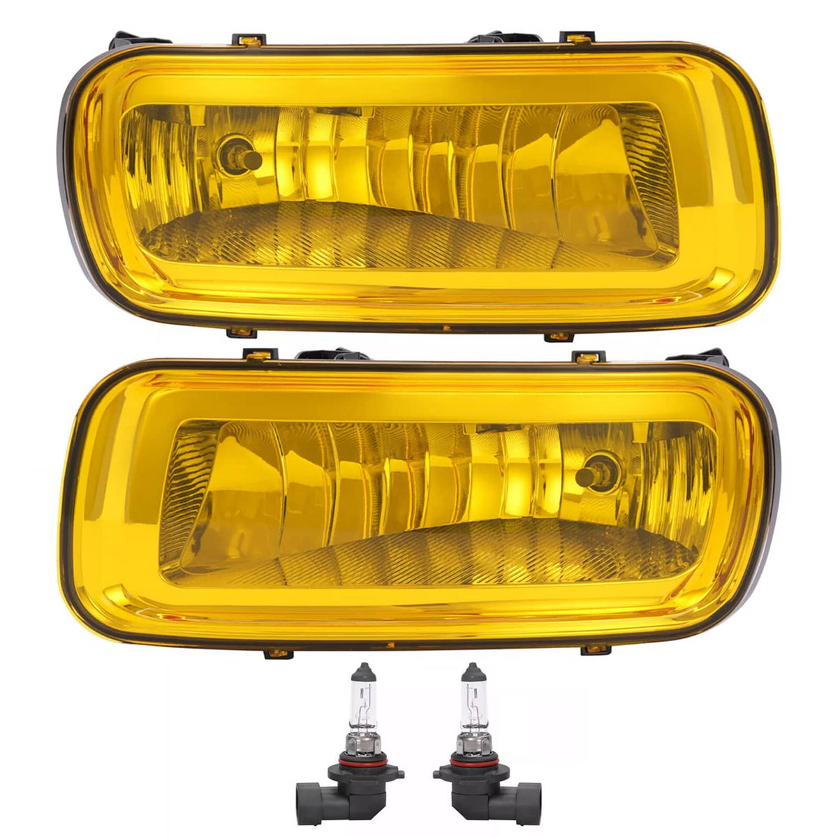 Solid Spare 2PCS Yellow Lens Front Left & Right Fog Lights Lamps For Ford F150 F-150 2004-06