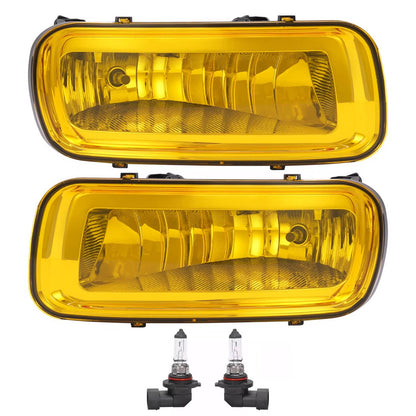 Solid Spare 2PCS Yellow Lens Front Left & Right Fog Lights Lamps For Ford F150 F-150 2004-06