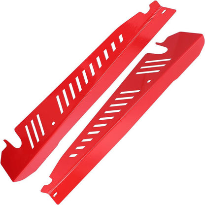 Solidspare Red Performance Aluminum Fender Shrouds Kit for 2015-2021 Subaru WRX & STI