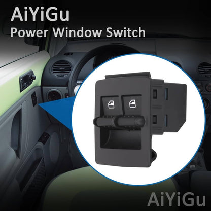 Solid Spare For VW New Beetle 1998-2010 Power Window Master Switch Driver Passenger Pair Set