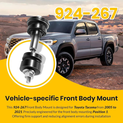Solidspare 924-267 Front Body Mount for Toyota Tacoma 2005-2021 Body Position #1