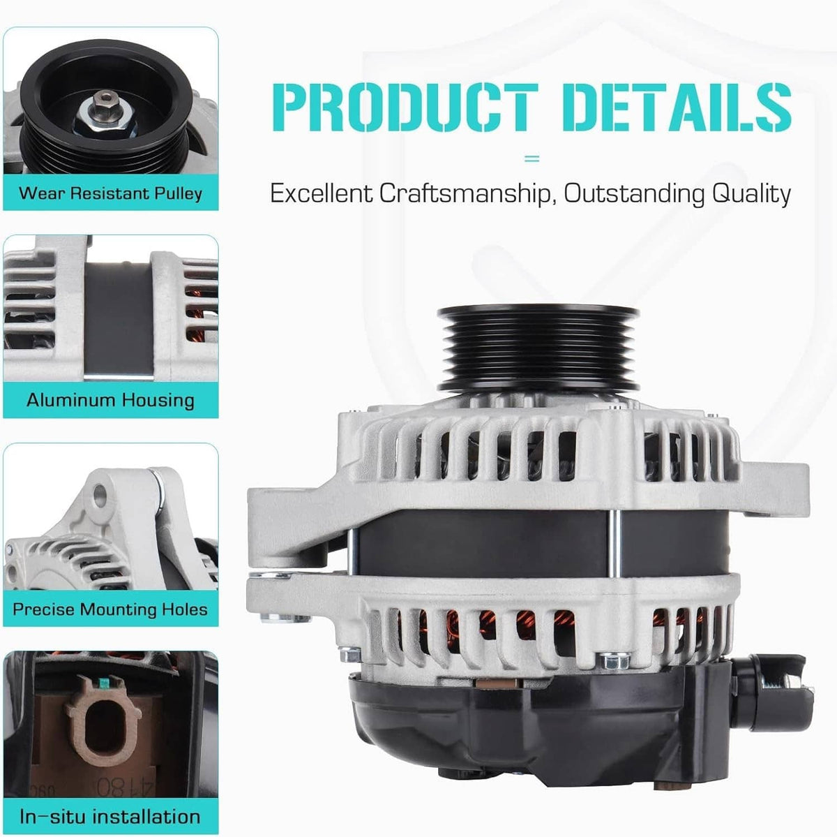 Solidspare Alternator For 2013 2014 2015 2016 2017 Honda Accord L4 2.4L #311005A2A02