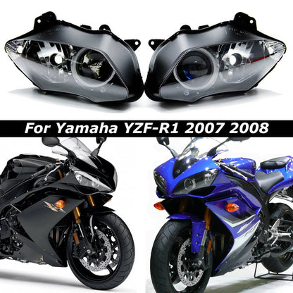 Solidspare For Yamaha YZF R1 YZFR1 R1000 2007-2008 Headlight Headlamp Housing Assembly US