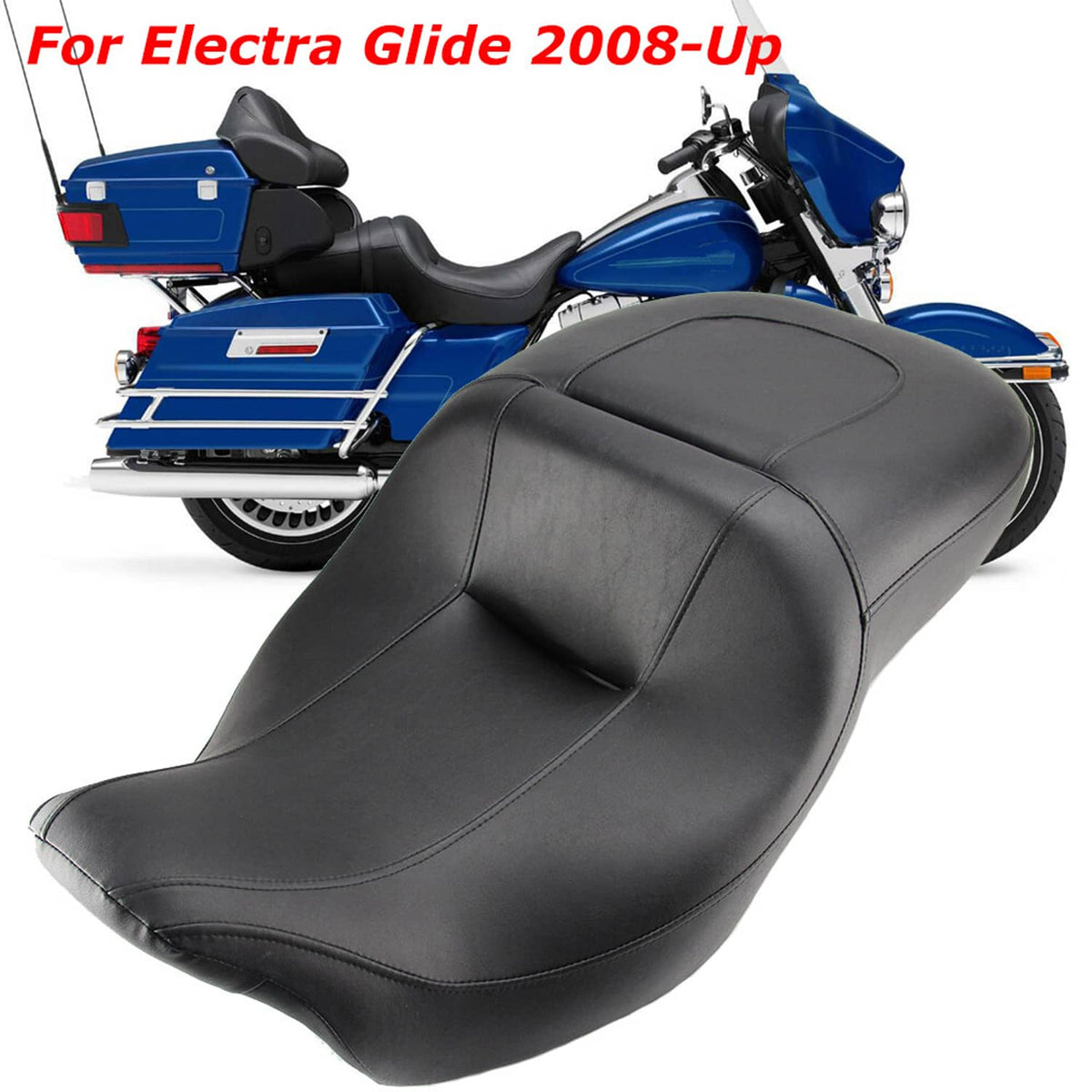 Solidspare Rider Driver Passenger Seat For Harley Touring Electra Glide Ultra Limited 08-Up
