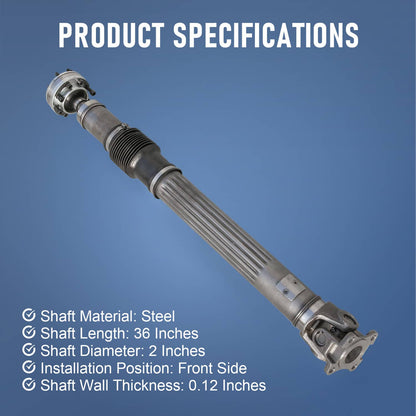Solidspare Front Driveshaft Prop Shaft 52853321AC For Jeep Wrangler 2007-2011 938-102