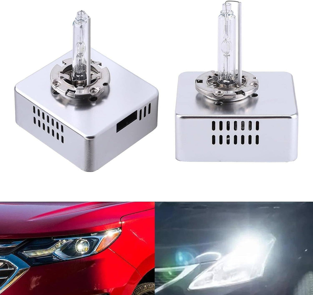 Solidspare 2x Xenon Headlight HID Bulb For Chevrolet Silverado 1500 GMC Sierra Terrain D5S