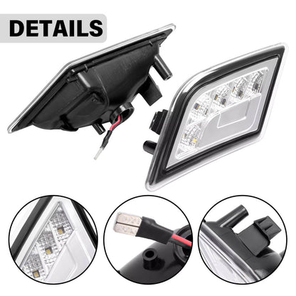 Solid Spare LED Bumper Side Marker Lights For Mercedes-Benz C300/C350/C63 AMG 4-Door 08-11