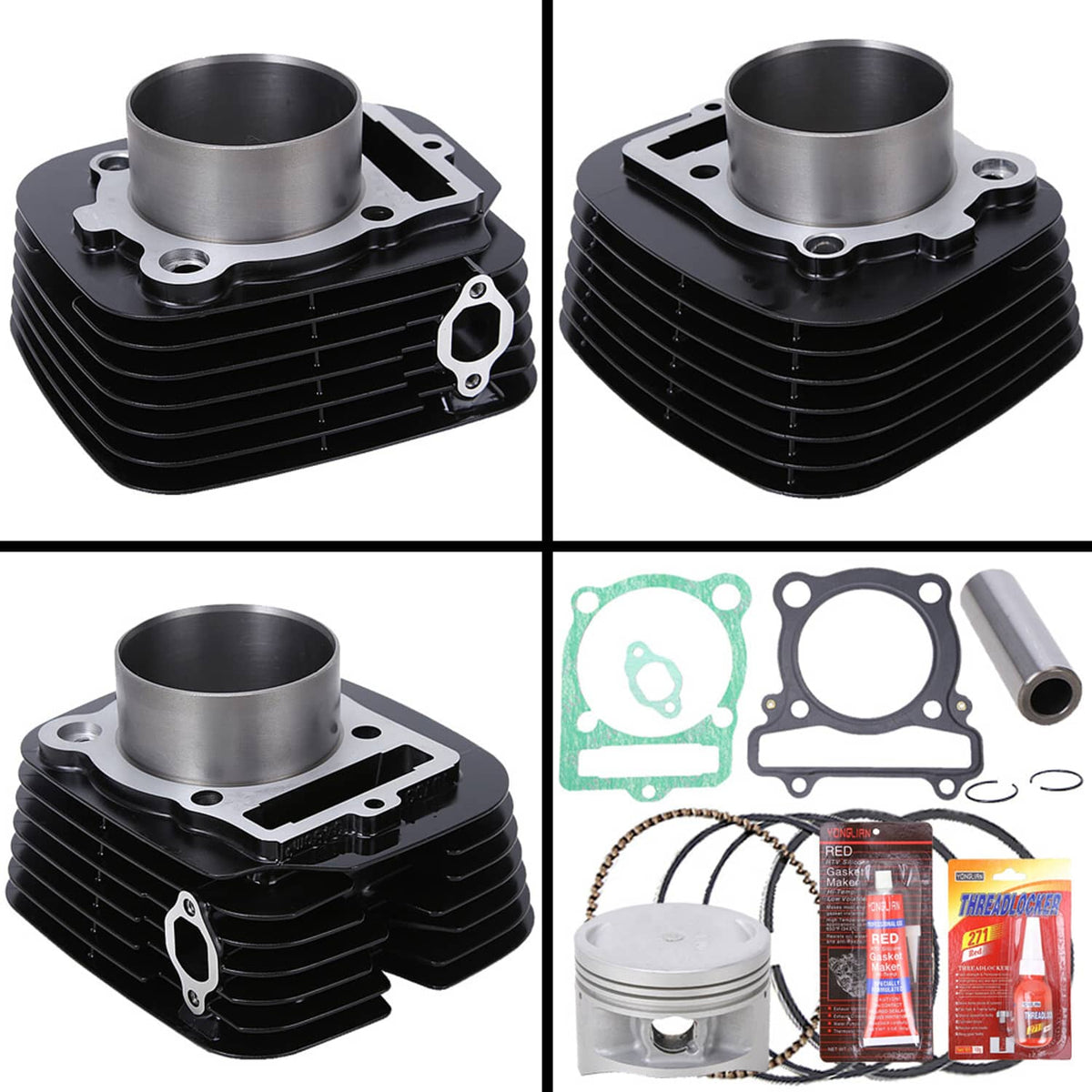 Solidspare For Yamaha Warrior 350 Top End Rebuild Kit Piston Cylinder Gaskets US Stock 83mm