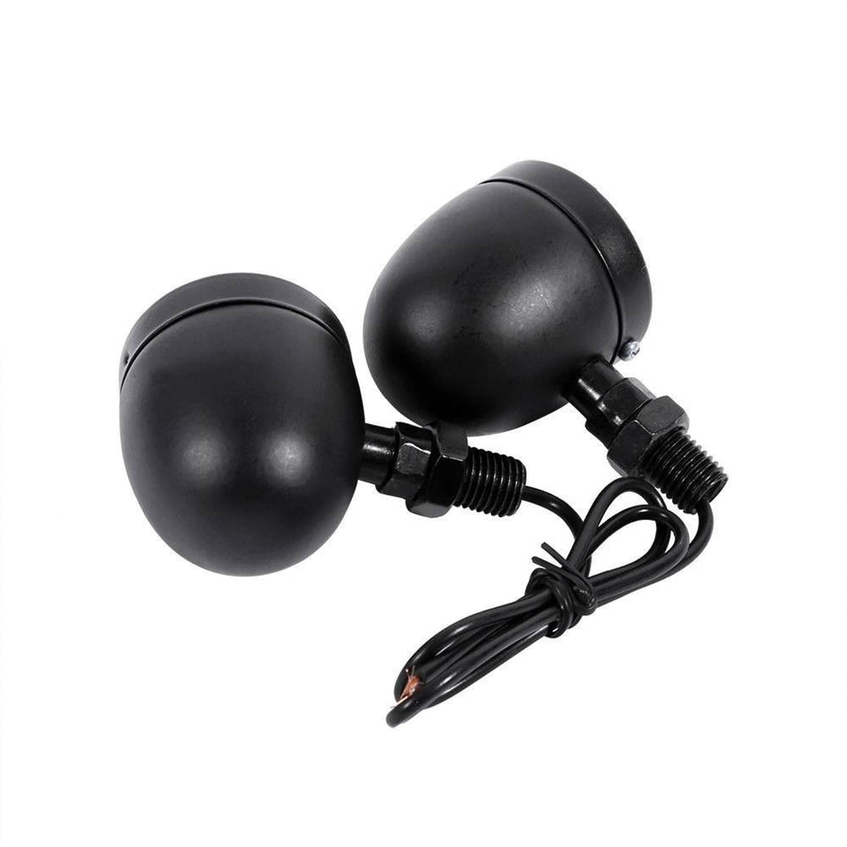 Solidspare Universal Motorcycle Amber Bullet Turn Signals Tail Lights Indicator For Harley