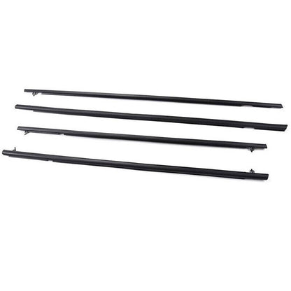 Solidspare 4Pcs Car Window Moulding Trim Weatherstrips Seal Fit For Honda Civic Sedan 06-11