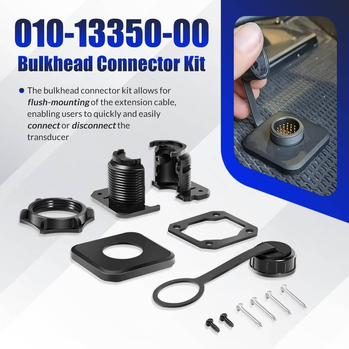Solidspare Bulkhead Connector Kit Quick Connect/Disconnect, for LiveScope 010-13350-00
