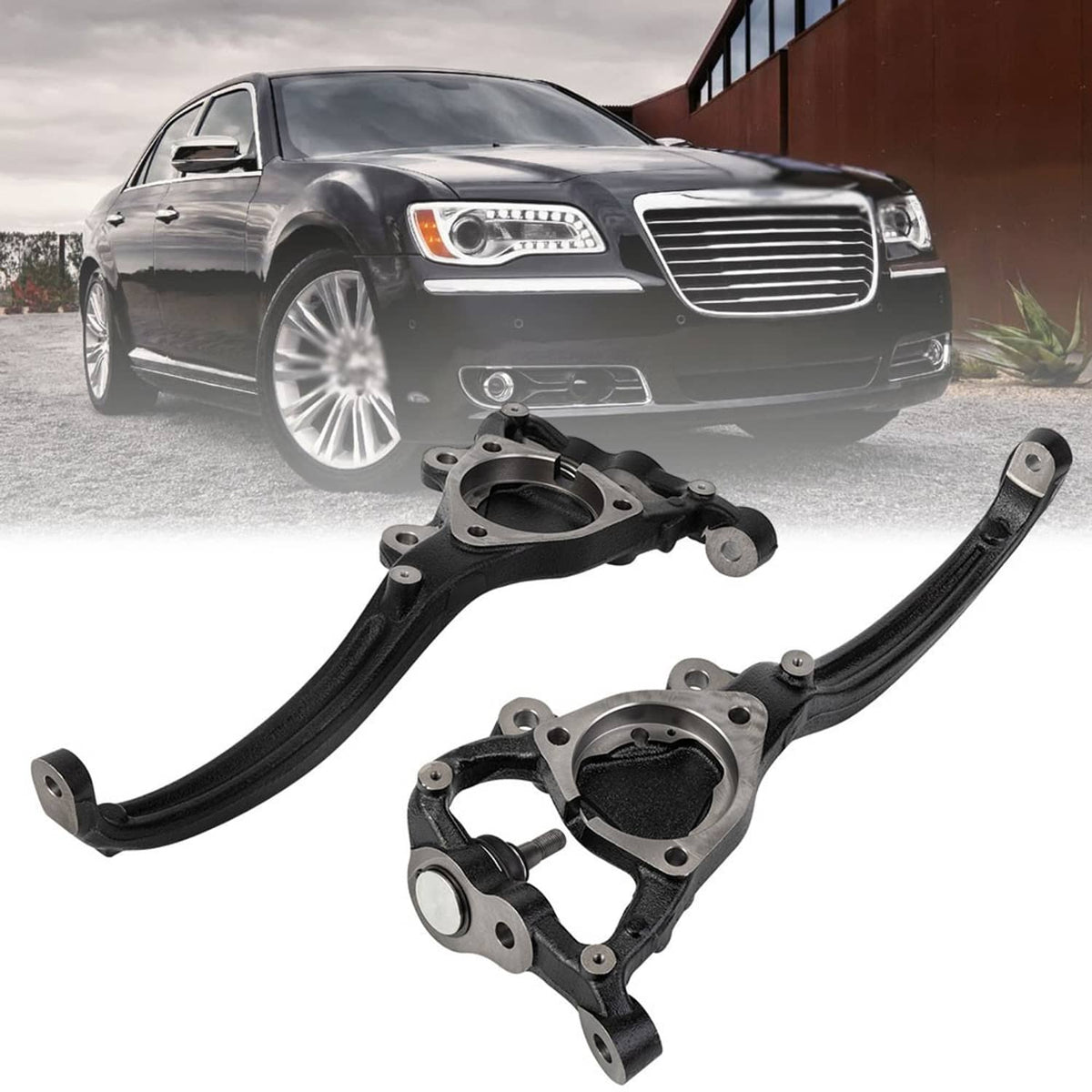 Solidspare Front Steering Knuckle Assembly For 2012-2021 Chrysler 300 05168420AF 05168421AF
