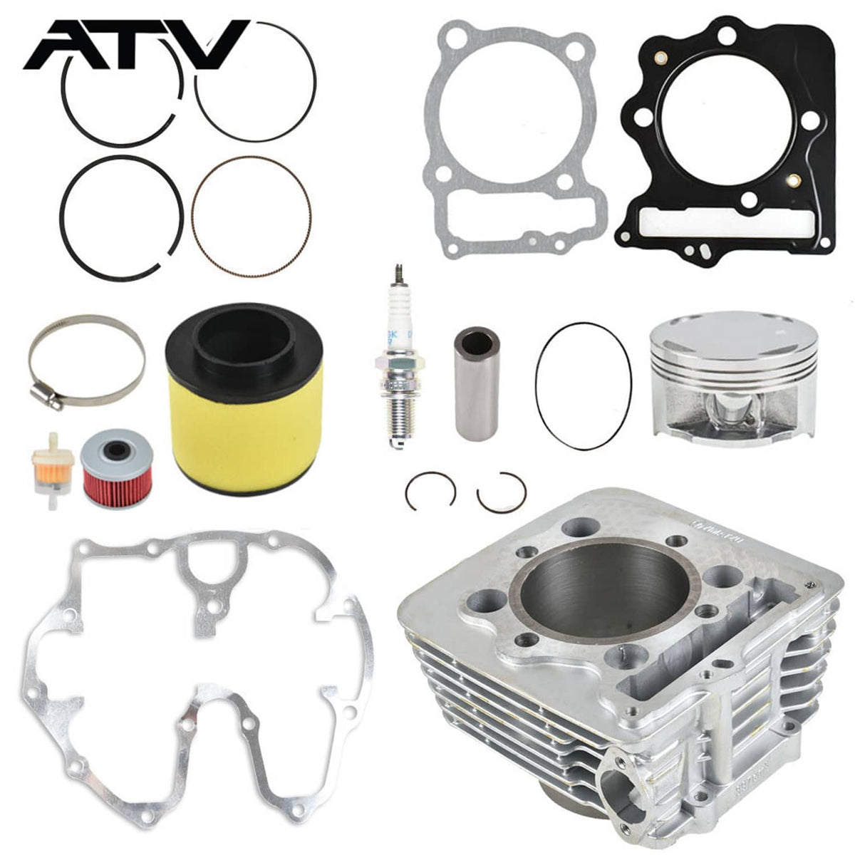 Solidspare For Honda Trx400ex 1999-2008 Std Bore Cylinder Piston Rings Top End Kit