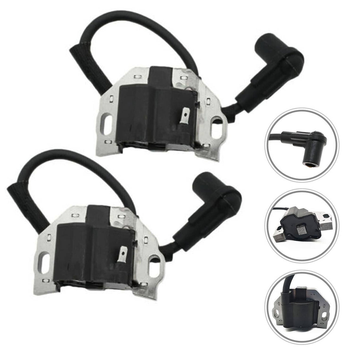 Solidspare Set Ignition Coil w/ Spark Plug For KAWASAKI FR FS FX Series Engines 21171-0743