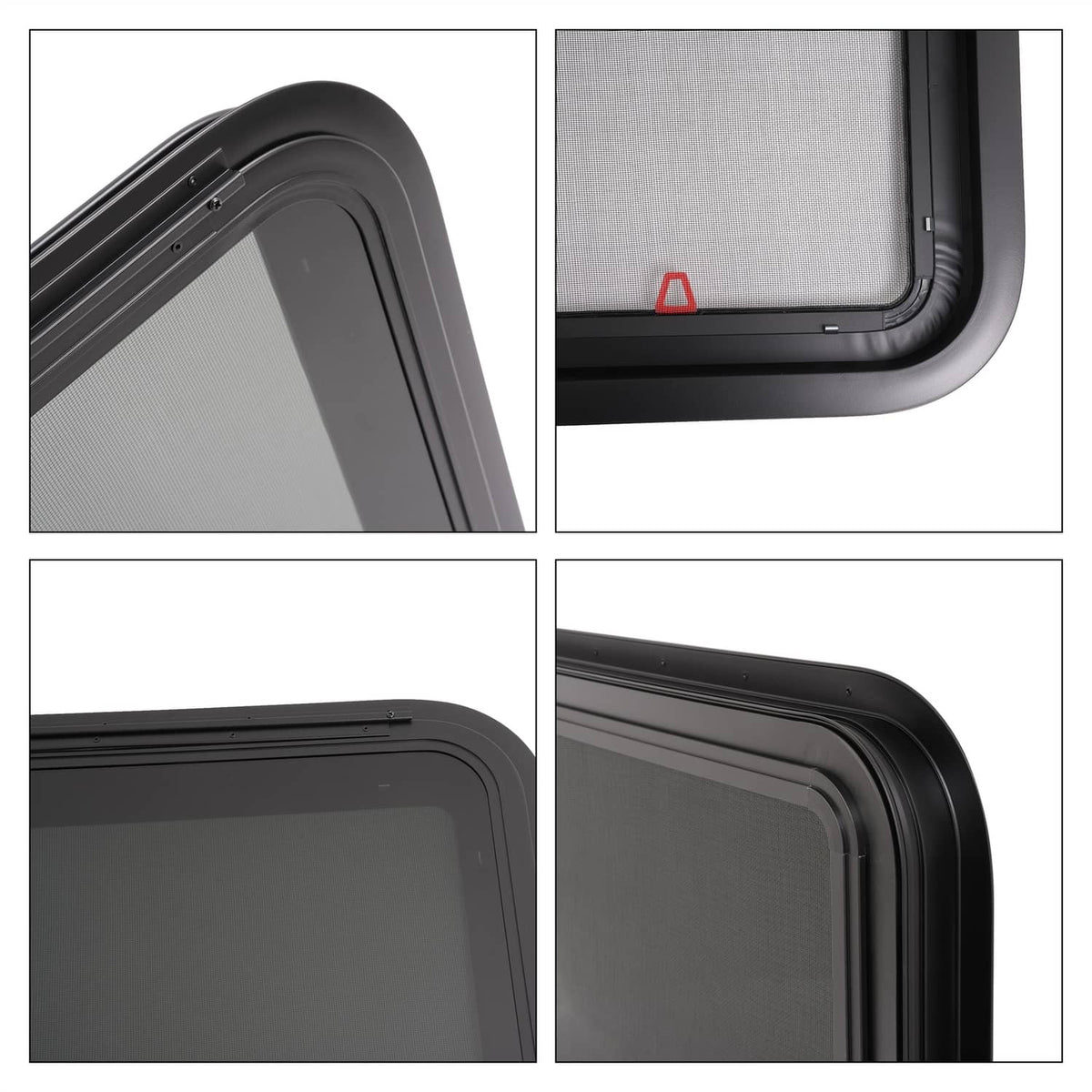 Solidspare For Camper 36" x 22" Dark Glass W/ Trim Ring Emergency Push Out RV Exit Window