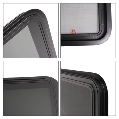 Solidspare For Camper 36" x 22" Dark Glass W/ Trim Ring Emergency Push Out RV Exit Window