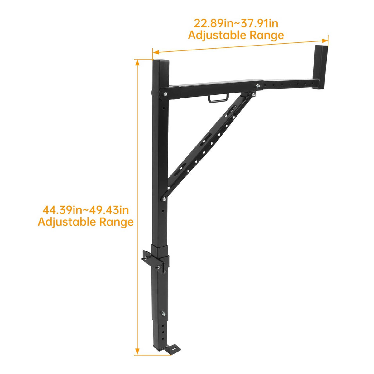 Solid Spare Adjustable Truck Rack Pick up Truck Bed Ladder 250lbs Capacity Extendable Racks