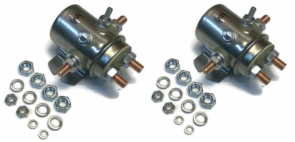 (2) 12V Single Pole Double Throw Solenoid replaces Auto Crane 300105, 300105-001