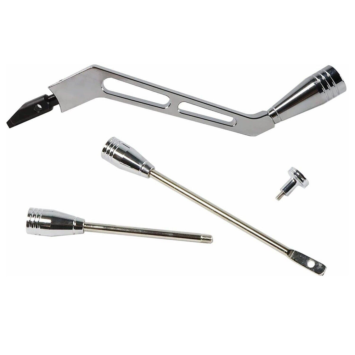 Solidspare Column Shifter Lever Turn Signal Hazard Tilt Kit Polished For GM Chevy Buick New