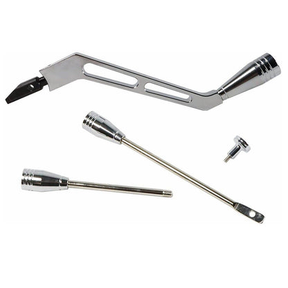 Solidspare Column Shifter Lever Turn Signal Hazard Tilt Kit Polished For GM Chevy Buick New