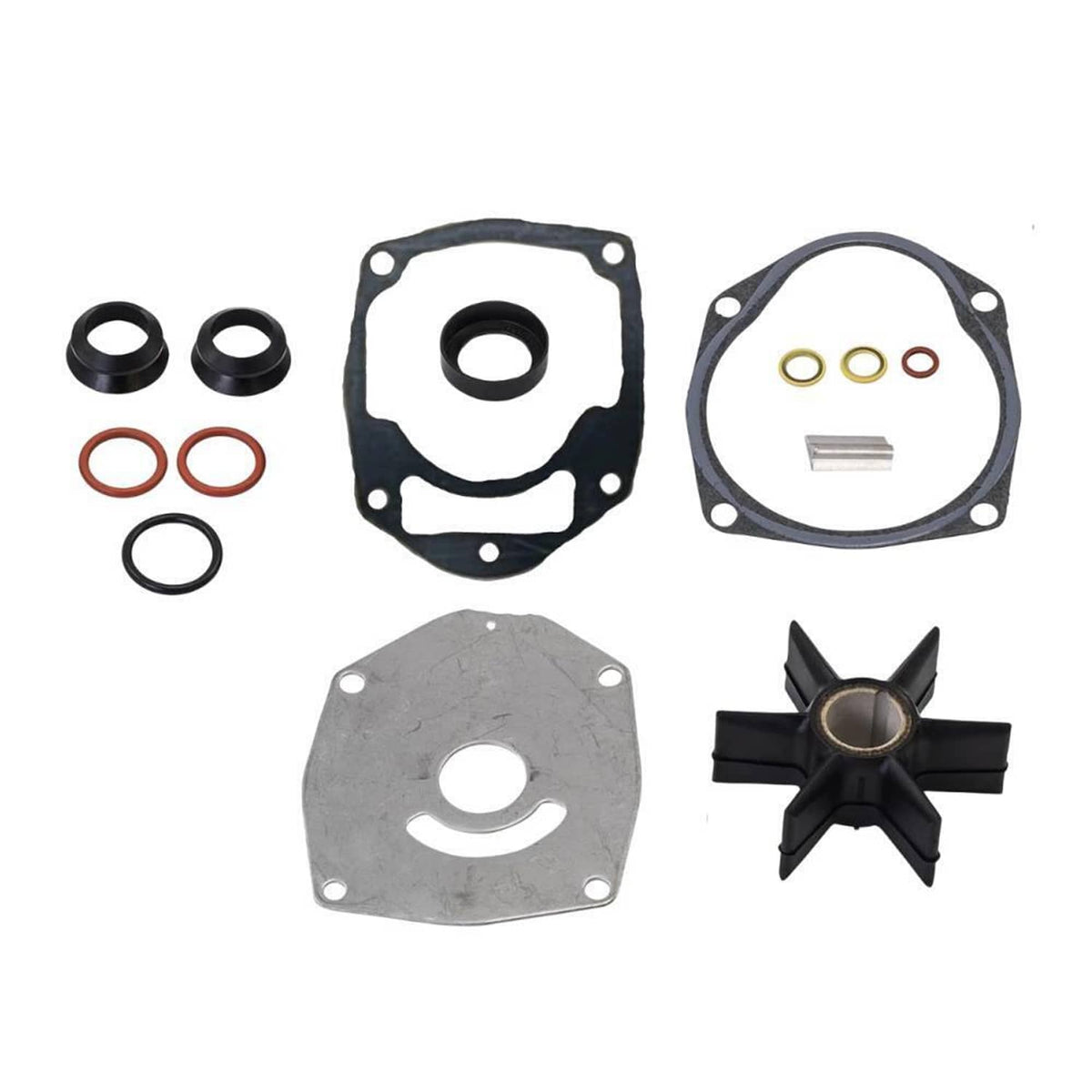 Solid Spare Water Pump Kit 8M0100526 For Mercury 47-8M0100526 18-3265 Impeller 100 115 HP