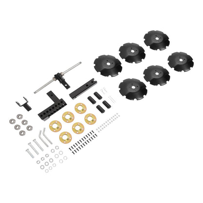 Solidspare 20" Notched Disc Harrow Plow Attachment for ATV UTV W/ 6 X Concave 2" Receiver