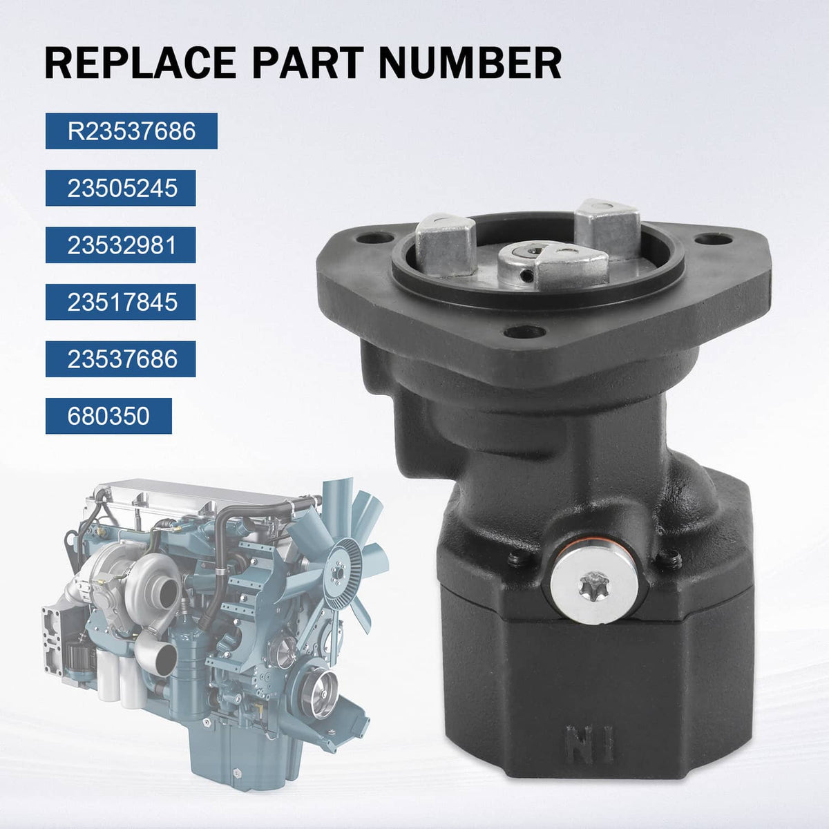 Solidspare For Detroit Series 60 Engine Fuel Pump NEW 680350E 23505245 23532981 R23537686