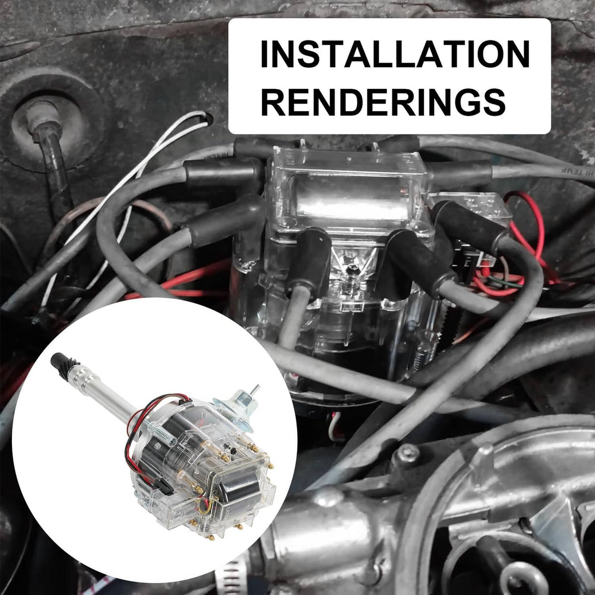 Solidspare New HEI Distributor For V8 CHEVY 396 427 283 305 307 327 350 454 400 SBC BBC