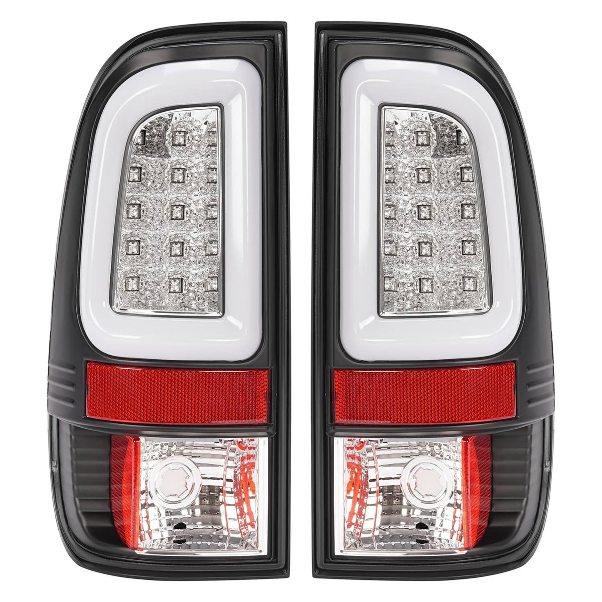 Solid Spare Pair Clear LED Tail Light Brake Lamps For Ford F250 F350 SD Super Duty 2008-2016