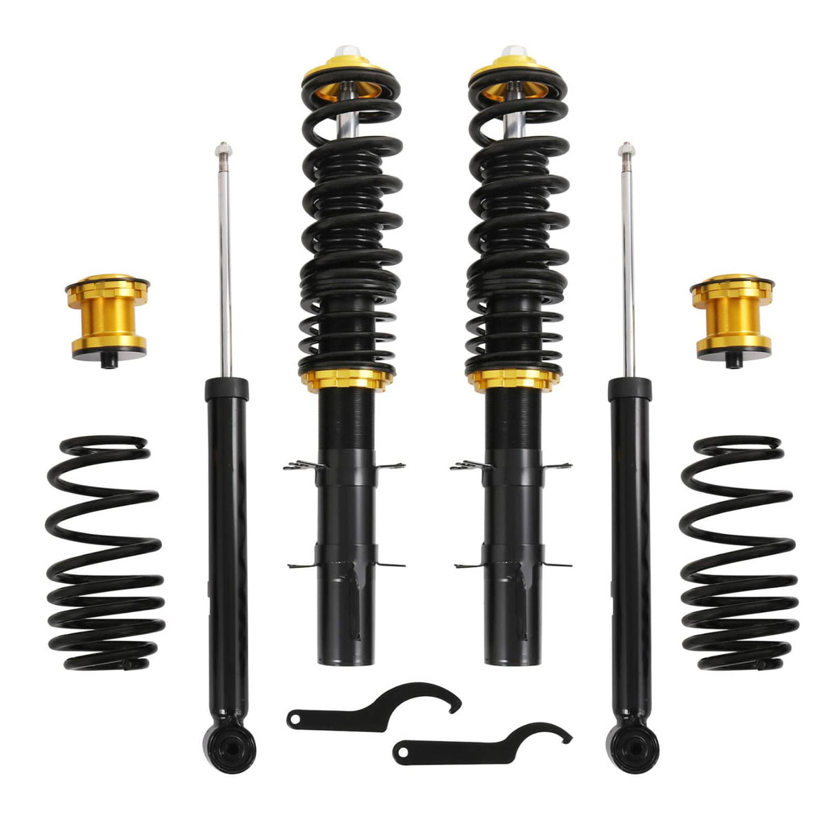 Solidspare COILOVER Suspension KIT Set FOR VW GOLF/ GTI/ JETTA MK4 1999-2005 Shock Struts