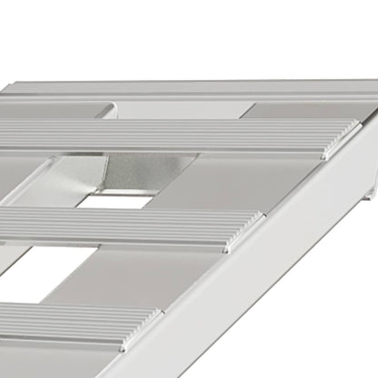 Solidspare 8500Lbs 72" X 15" Aluminum Hook Ramps Car Trailer Truck 1 Pair Ramps Hook End
