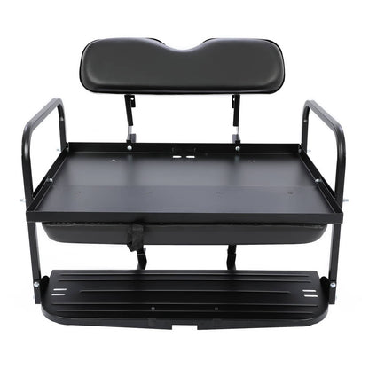 Solidspare For Yamaha G14-G22 Golf Cart Rear Seat Kit For G16 G19 G20 G21 Black Cushion