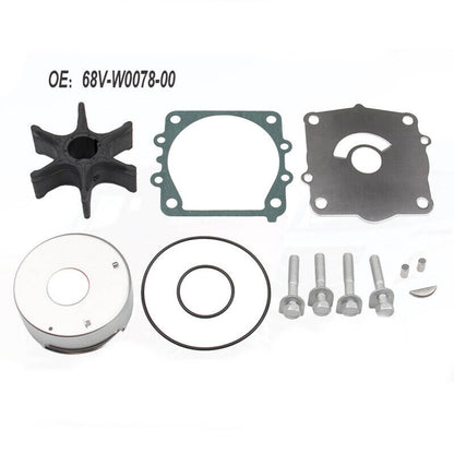 Solid Spare Water Pump Impeller Kit 68V-W0078-00 For Yamaha 4-Str F 75 90 115 HP Outboard