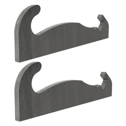 Solidspare 2pcs Steel Quick Attach Bracket 1-1/2" For Cat Fusion Coupler Loader mounts