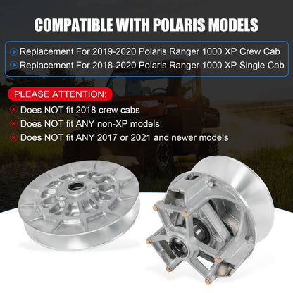 Solidspare FOR 2019-2020 POLARIS RANGER 1000 XP HD PRIMARY & SECONDARY CLUTCH ! 2018 drive