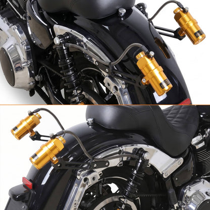 Solidspare For Harley Road Glide Road King Street Glide 2014+ Remote Reservoir Rear Shocks