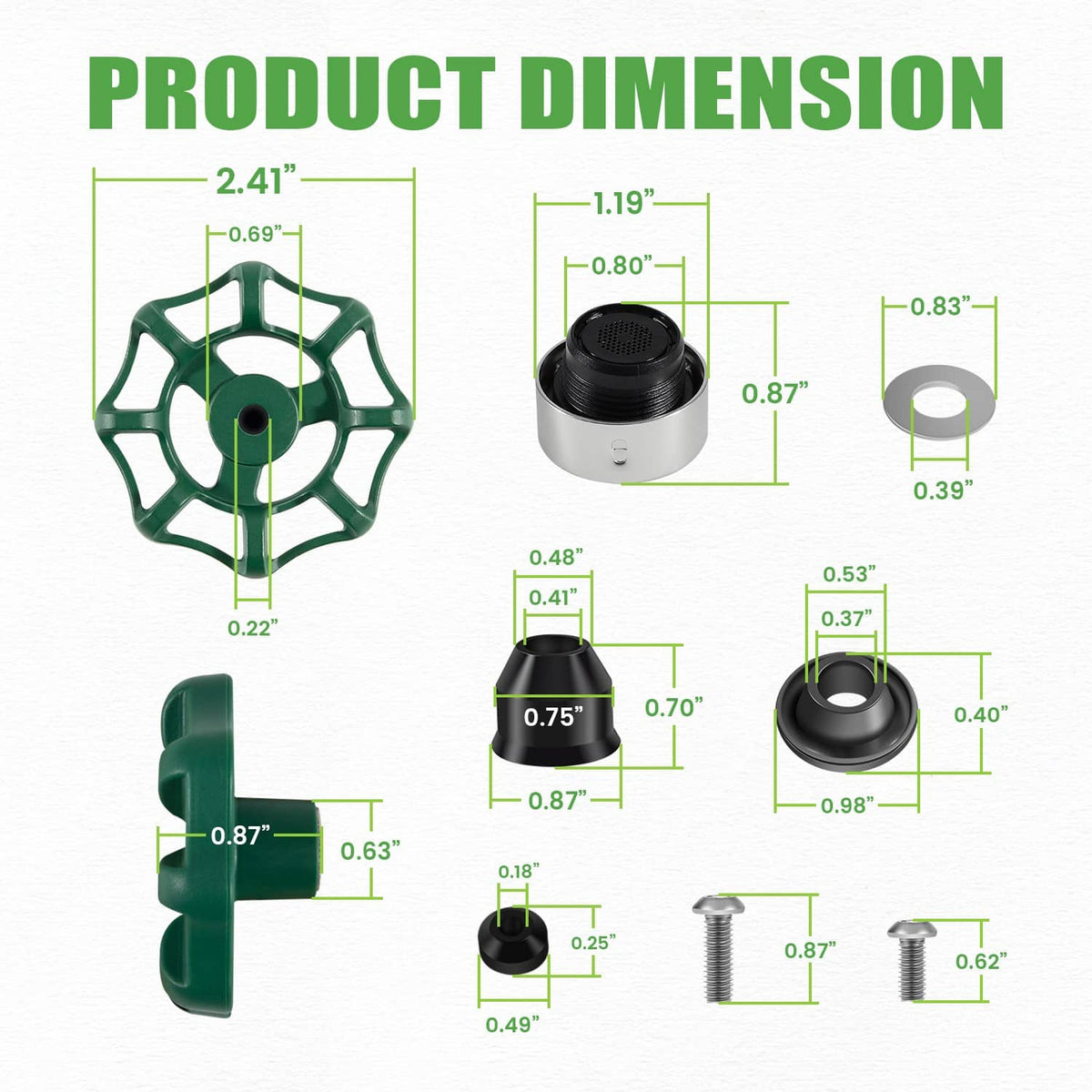 Solidspare Replace for Prier C-144KT-807 Anti-Siphon Freezeless Faucet Repair Kit for C-144