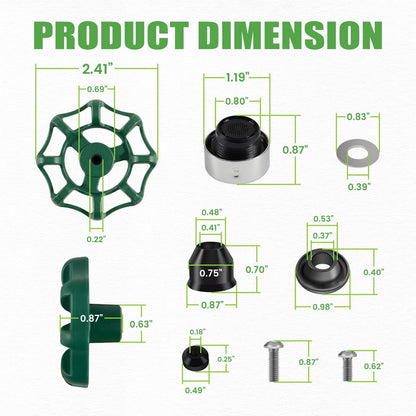 Solidspare Replace for Prier C-144KT-807 Anti-Siphon Freezeless Faucet Repair Kit for C-144