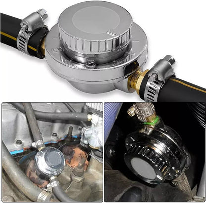 Solidspare 1-6 PSI Universal Adjustable Fuel Pressure Regulator Kit For Carburetor Engine