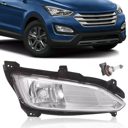 Solid Spare Fog Light Front Driving Lamp Passenger Side For 2013-2016 Hyundai Santa Fe Sport