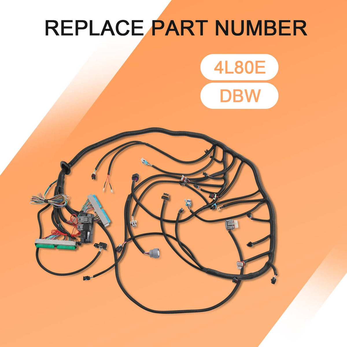 Solidspare Standalone Wiring Harness 4L80E 4.8 5.3 6.0 Multec Wire DBW For 03-07 LS Vortec