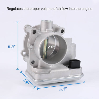 Solidspare Throttle Body 04891735AC For Chrysler Jeep Dodge 200 1.8L 2.0L Compass Caliber