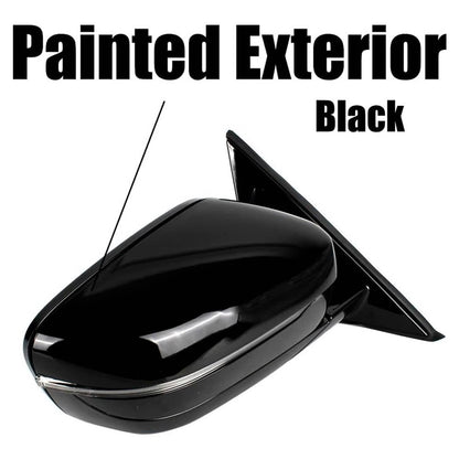 Solidspare Passenger Side Mirror w/ Blind Spot For 2019-2023 BMW 320i 330i 330e Black