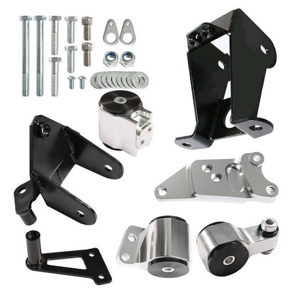 Solidspare For Honda Civic Si K20 K24 FA FG FD 06-11 Engine Motor Mount Swap Kit Billet New