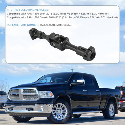Solidspare 55057335AC Steering Column Intermediate Shaft for 2014-18 Ram 1500 3.0L 3.6L 5.7