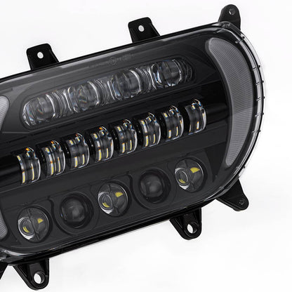 Solidspare Plug&Play For Harley Road Glide 2015-2024 LED Headlight DRL with High/Low Beam