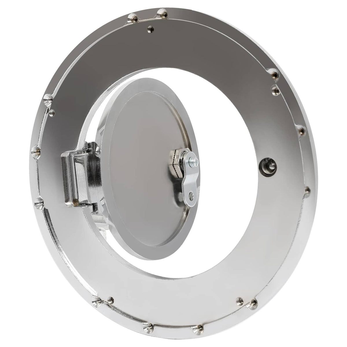 Solid Spare For Hummer H2 2003-2009 Locking Fuel Door Gas Tank Cap Cover Aluminum Chrome