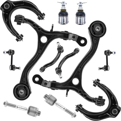 Solidspare 12Pcs Front Upper & Lower Control Arms Suspension Kit For 2008-2012 Honda Accord