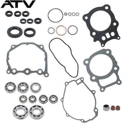 Solidspare For Honda TRX 350 Complete Gasket Kit Overhaul Pad+oil Seal+Bearing 808867 00-06