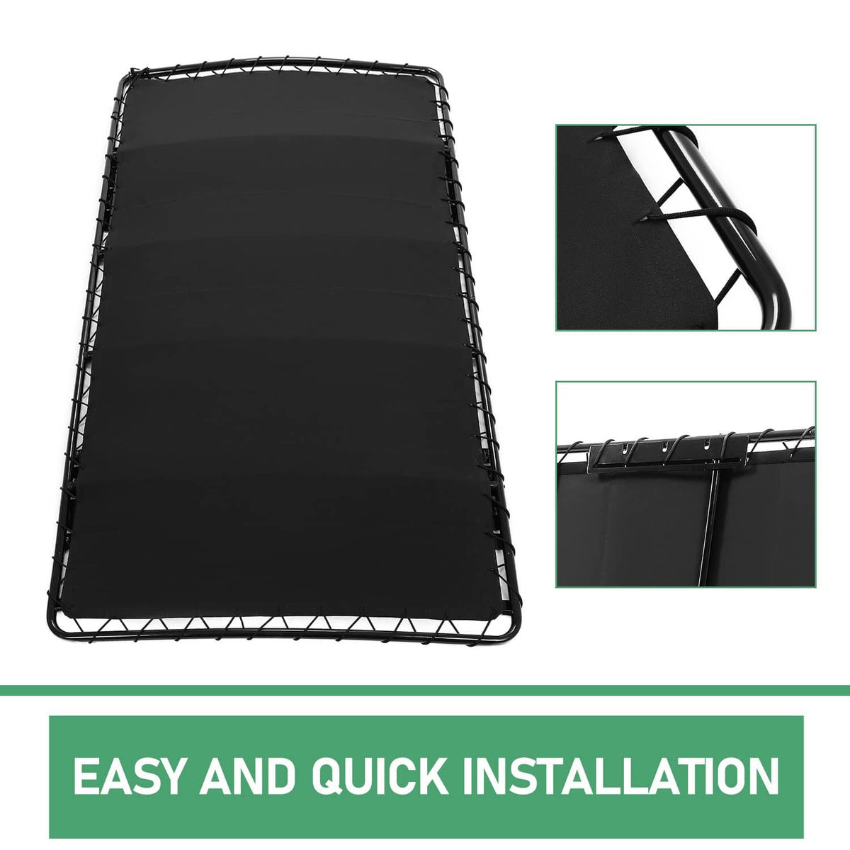 Solidspare 85" Golf Cart Roof Top Kit Sun Top For Club Car Precedent Tempo Onward 4-Seat